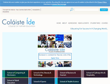 Tablet Screenshot of colaisteide.ie